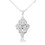 Thumbnail: Sparkling 0.30ct Round Diamond Pendant in 18K White Gold
