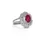 Thumbnail: 18K White Gold 2 carat Ruby Ring