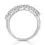 Thumbnail: Silver Half Eternity Ring with 0.70ct Natural Diamonds