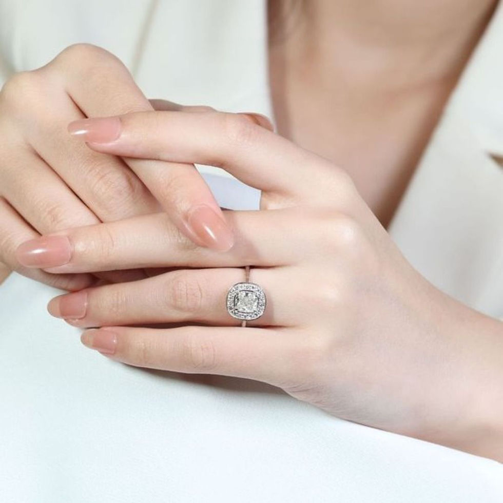 1.70ct.Cushion Cut Halo Diamond Ring