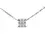 Thumbnail: Classic .90ct Cushion Solitaire Diamond Necklace