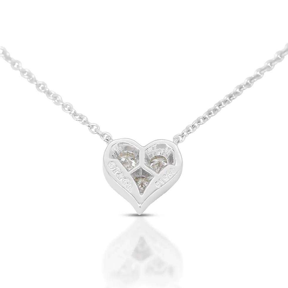 Thumbnail: Dazzling 0.12ct Diamond Platinum Necklace