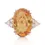 Thumbnail: Luxurious 10.69ct Orange Yellow Quartz Ring in 14k Yellow Gold