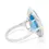 Thumbnail: Exquisite 11.93 Carat Pear Mixed Cut Topaz Ring
