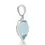 Thumbnail: Alluring Heart Blue Topaz Pendant in 18K White Gold