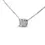 Thumbnail: Classic .90ct Cushion Solitaire Diamond Necklace