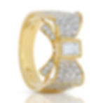 Thumbnail: Glamorous 0.74ct Diamond Ring in 18K Yellow Gold