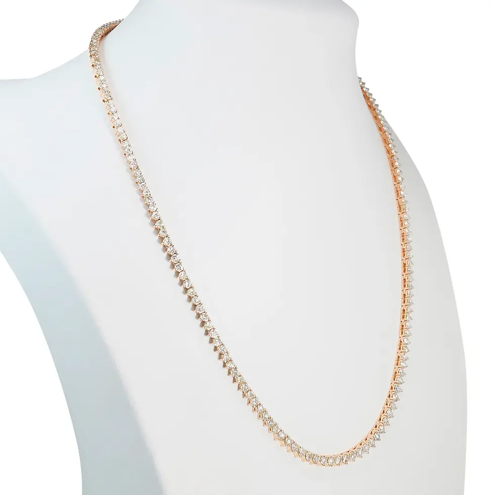Thumbnail: Extraordinary De Guardia Necklace with 8.67ct Round Brilliant Diamonds