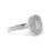 Thumbnail: Gorgeous .60ct. Cushion Shape Pave Diamond Ring