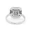 Thumbnail: Gorgeous .60ct. Cushion Shape Pave Diamond Ring