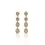 Thumbnail: Stunning 1.82 ct. oval and pear Diamonds Earrings
