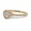 Thumbnail: Sparkling Halo Ring in 18K Yellow Gold
