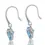 Thumbnail: Lustrous 18K White Gold Earring with 1.00ct Topaz