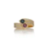 Unique .30ct. Round Brilliant Pave Sapphire Ring