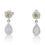 Thumbnail: Elegant 0.18ct Diamonds Drop Earrings with Diamonds in 18k White Gold
