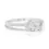 Thumbnail: Timeless Cushion Sparkle: 0.81 Carat Diamond Ring with Dazzling Accents