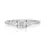 Thumbnail: Brilliant 0.7ct Cushion Cut Diamond Ring in 18K White Gold