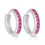 Thumbnail: Captivating 0.50ct Pink Sapphire Earrings in 18K White Gold