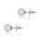 Thumbnail: Timeless 2.00ct Pearl Stud Earrings set in Gleaming 18K White Gold