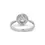 Thumbnail: Sparkling .63ct. Round Brilliant Halo Diamond Ring