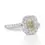 Thumbnail: 18K White Gold Halo Pave Ring with 1.15ct Natural Diamonds