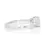 Thumbnail: Mesmerizing 0.81ct Cushion Cut Diamond Ring in 18K White Gold