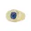 Thumbnail: Beautiful 2ct Oval Dome Sapphire Ring