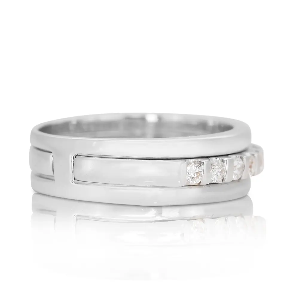 Thumbnail: Glamorous 0.20ct Inter-changeable Diamond Ring