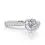 Thumbnail: Dazzling 1.00ct Round Brilliant Diamond Ring with 0.25ct Side Diamonds