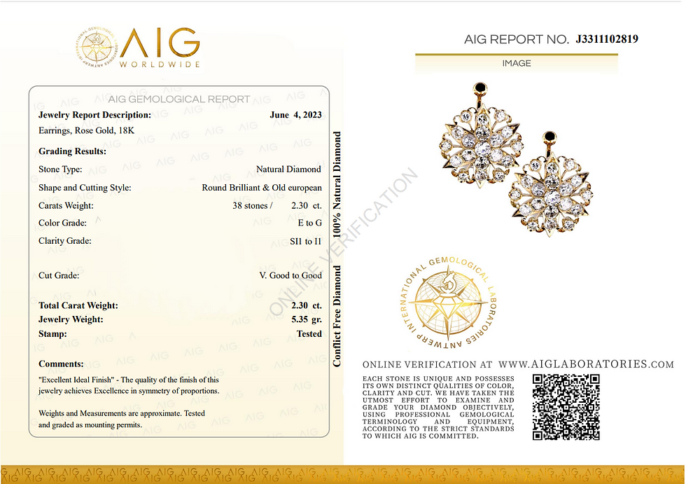 Thumbnail: Gorgeous .26ct. Round Brilliant Flower Diamond Earrings