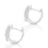 Thumbnail: Dazzling 0.40ct Diamond Hoop Earrings set in 18K White Gold