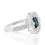 Thumbnail: Fabulous 1.30ct. Emerald Cut Vintage Style Tourmaline Ring
