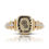 Thumbnail: Stylish 0.08ct Diamond Pave Ring in 14K Yellow Gold