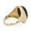 Thumbnail: Striking 10.88 Carat Oval Cabochon Cut Onyx Ring in 18K Yellow Gold