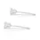 Thumbnail: Elegant 18K White Gold Stud Earring