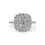 Thumbnail: Gorgeous .60ct. Cushion Shape Pave Diamond Ring