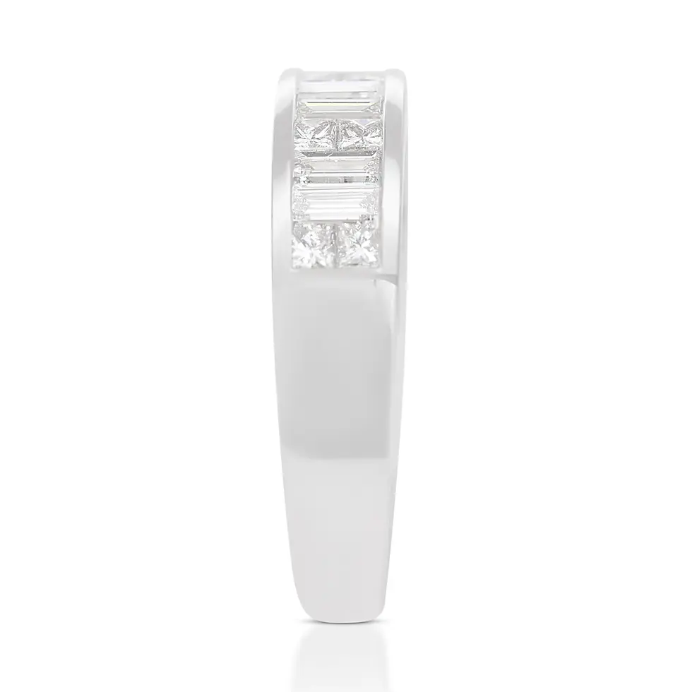 Thumbnail: Exquisite 18K White Gold Ring with 0.74ct Natural Diamonds