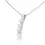Thumbnail: Elegant 18K White Gold 3 Stone Diamond Pendant