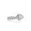 Thumbnail: Beautiful 0.50ct Halo Diamond Ring in 18K White Gold