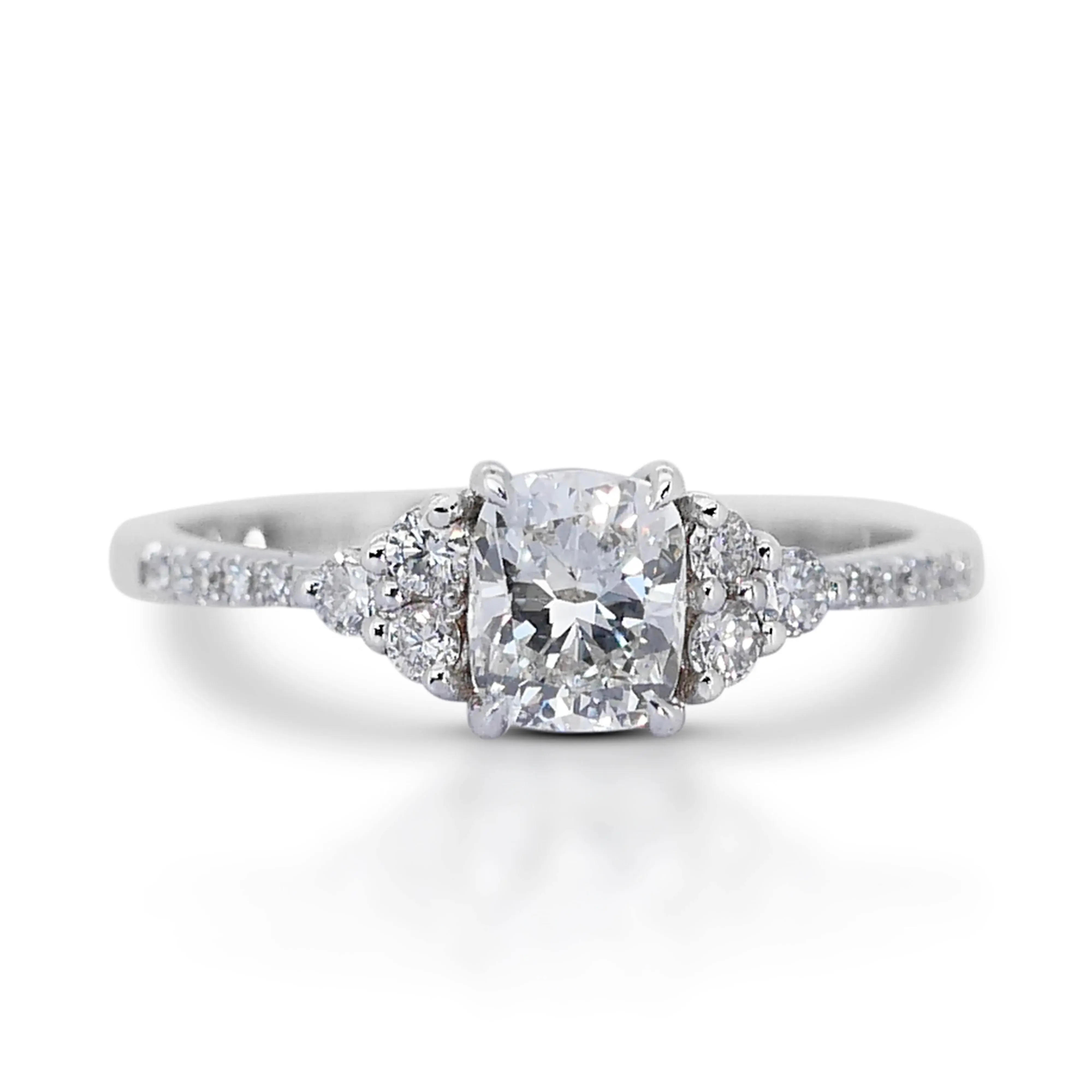 Dazzling Brilliance of 1.73ct Diamond Ring in 18K White Gold