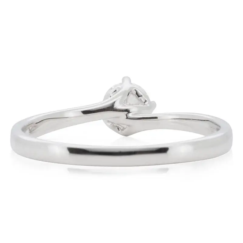 Thumbnail: Stunning 0.37 ct. Round Brilliant Diamonds Ring