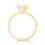 Thumbnail: Delicate 14K Yellow Gold Ring with 0.90ct Emerald Diamond