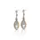 Thumbnail: 18KTwo Tone Gold Dangling Earrings