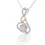 Thumbnail: Two-Tone Gold Pendant and Chain with Alluring Diamonds