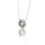 Thumbnail: Captivating 1.01 Carat Pear Brilliant-cut Diamond Necklace in 18K White Gold