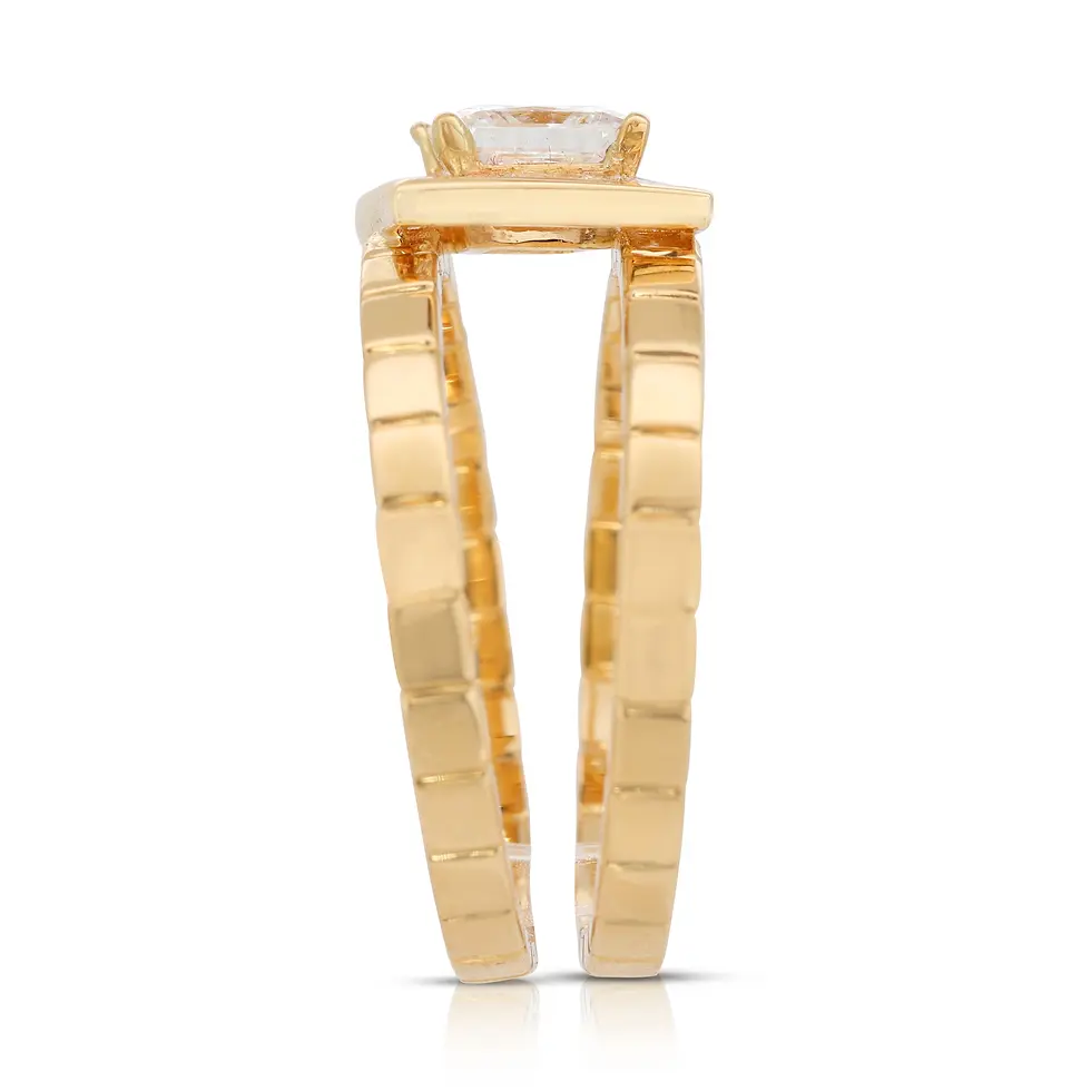Thumbnail: Intricate Princess Cut Diamond Statement Ring
