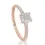 Thumbnail: Elegant 1.10ct Diamond Ring in 18K Rose Gold