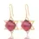 Thumbnail: Captivating 50.00ct Ruby Earrings with Side Diamonds in 18K Yellow Gold