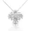 Thumbnail: Stunning and Unique 0.33ct Cluster Necklace set in 18K White Gold