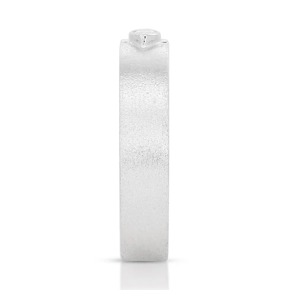 Thumbnail: Elegant 0.08ct Marquise Diamond Ring in 18K White Gold
